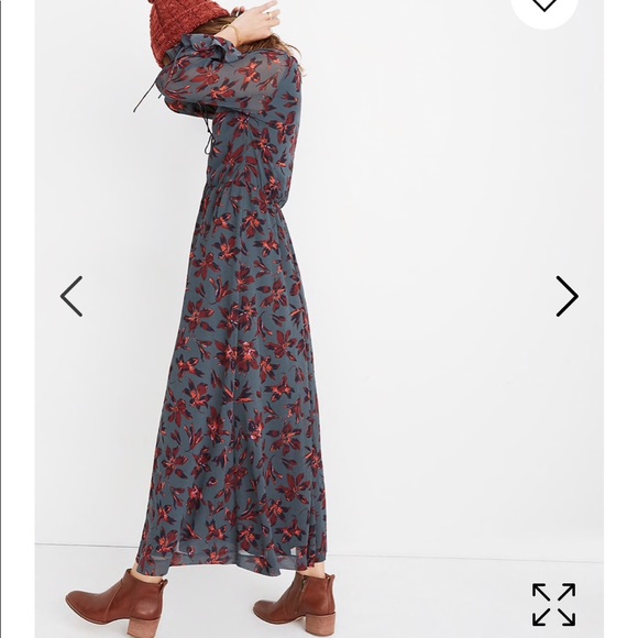 NEW • Madewell • Willowleaf Maxi Floral Dress 4 - Picture 2 of 8
